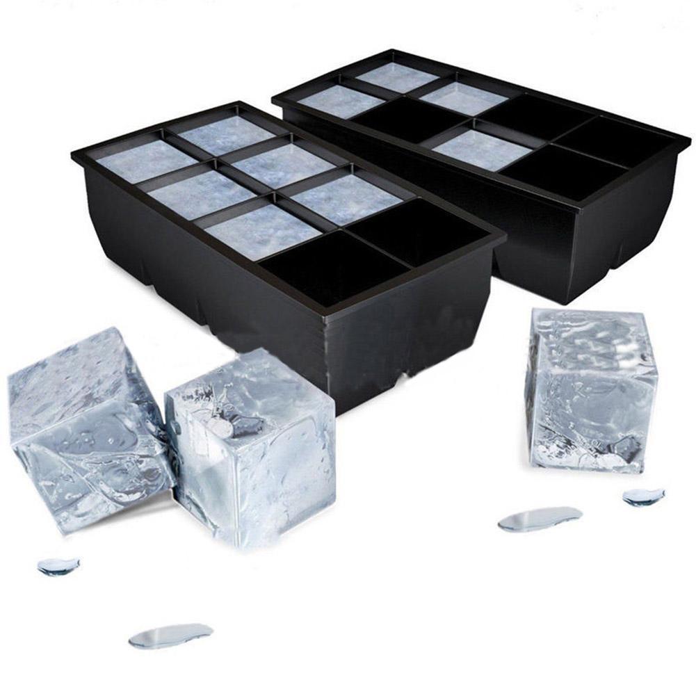Deep Ice Grid Silicone Ice Mold – 8 Large Cubes, Food-Grade & Durable - Cook Lux