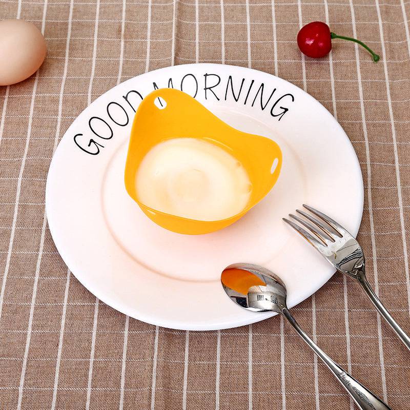 Set of 4 Non-Stick Silicone Egg Poachers for Microwave, Air Fryer, Stovetop - BPA-Free Kitchen Gadgets for Perfectly Poached Eggs - Cook Lux