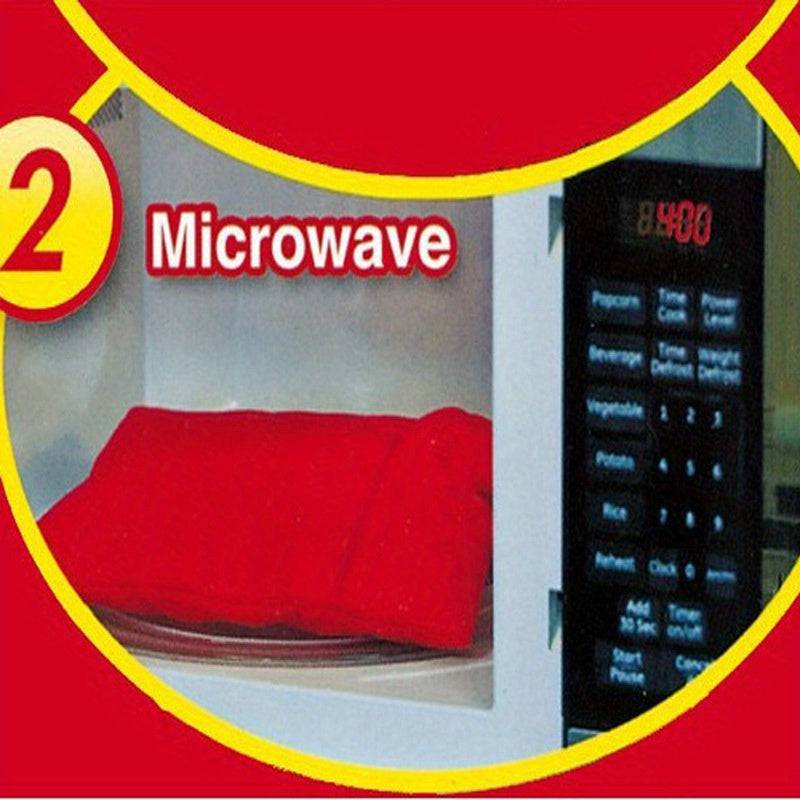 Foldable microwave potato cooking pouch