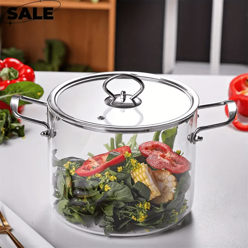 Elevate Your Cooking Experience with Our Transparent Glass Cooking Pot - Cook Lux