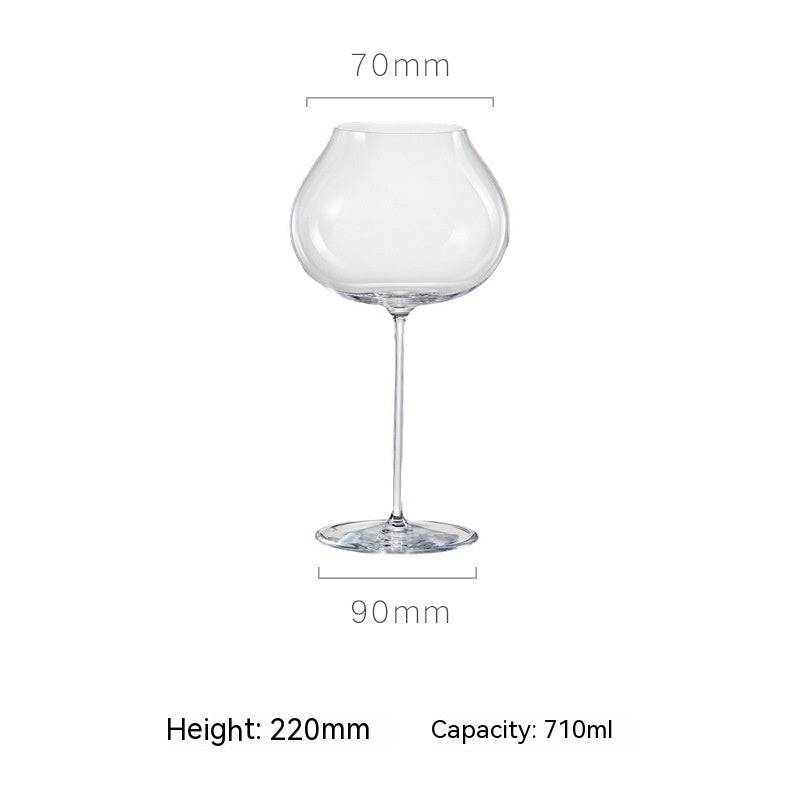 Close-up of thin crystal edge for smooth sipping