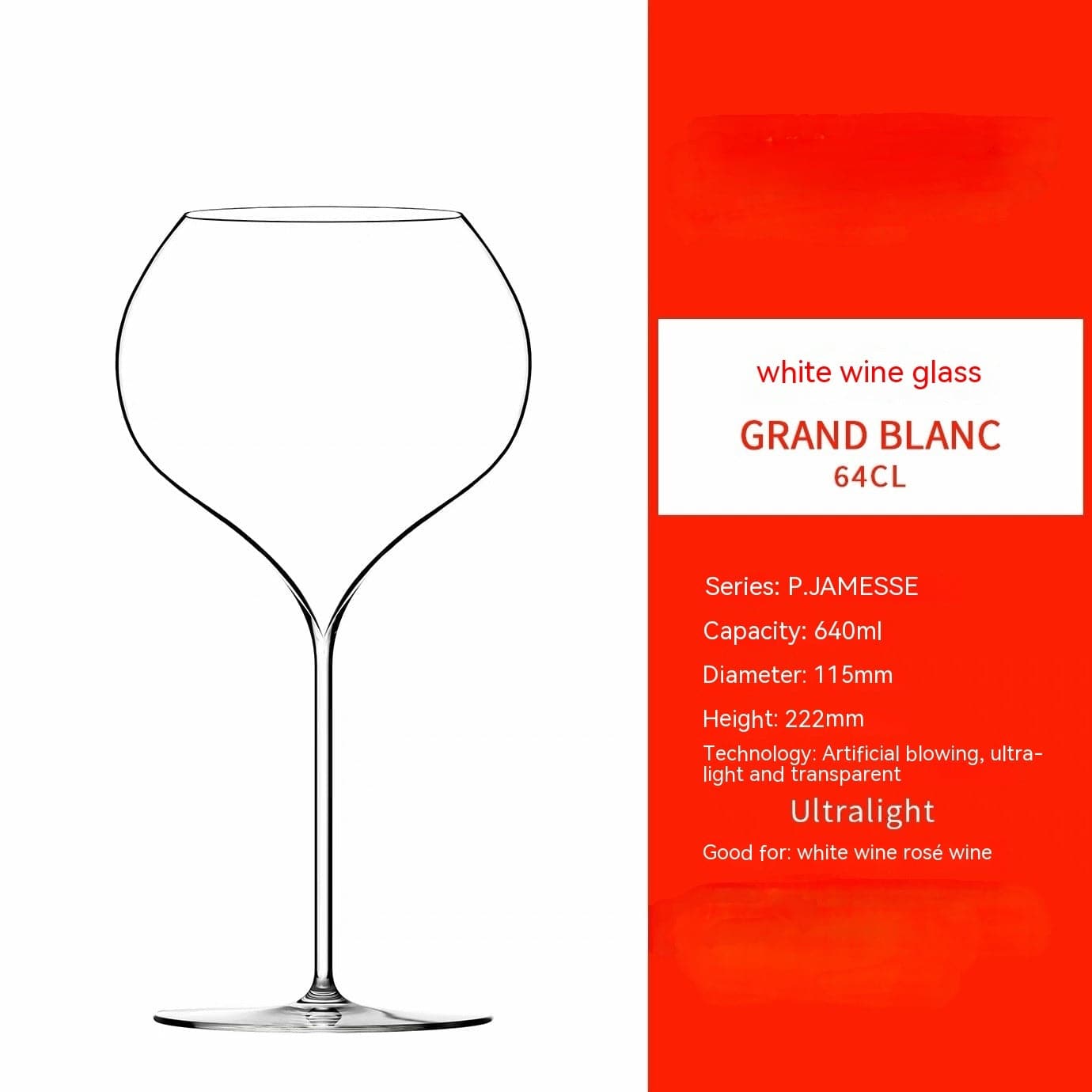 Hand Blown Spherical Champagne Glass - Cook Lux
