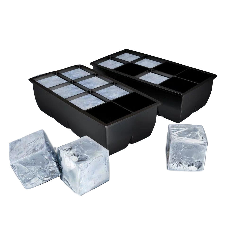 Deep Ice Grid Silicone Ice Mold – 8 Large Cubes, Food-Grade & Durable - Cook Lux