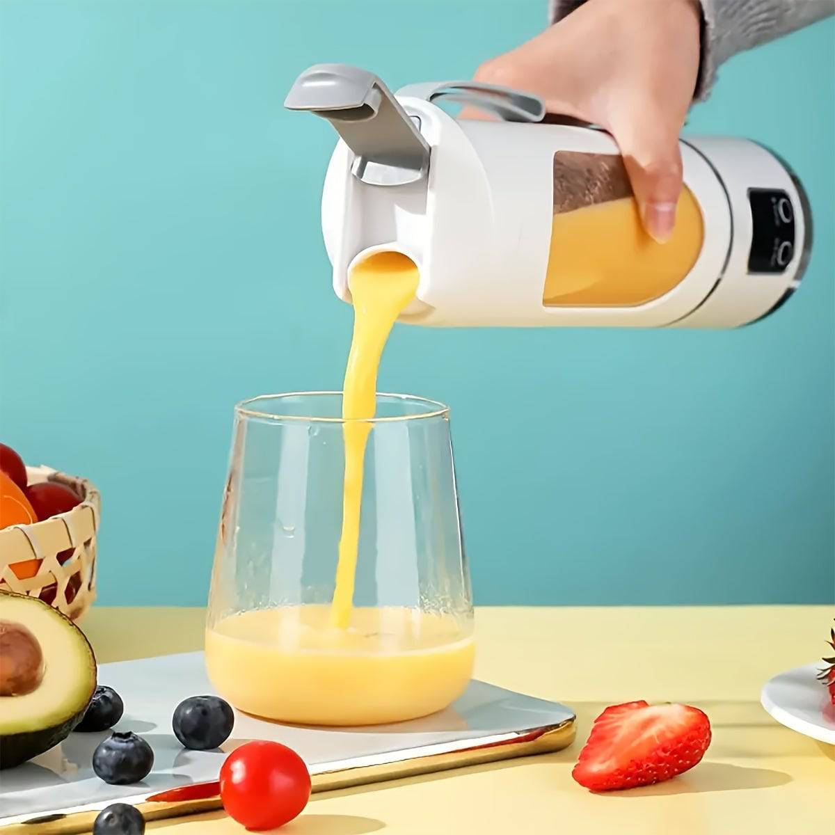 Portable USB-Rechargeable Blender for Fresh Juices and Smoothies – Compact, BPA-Free, Powerful Mini Blender for Travel & Fitness - Cook Lux