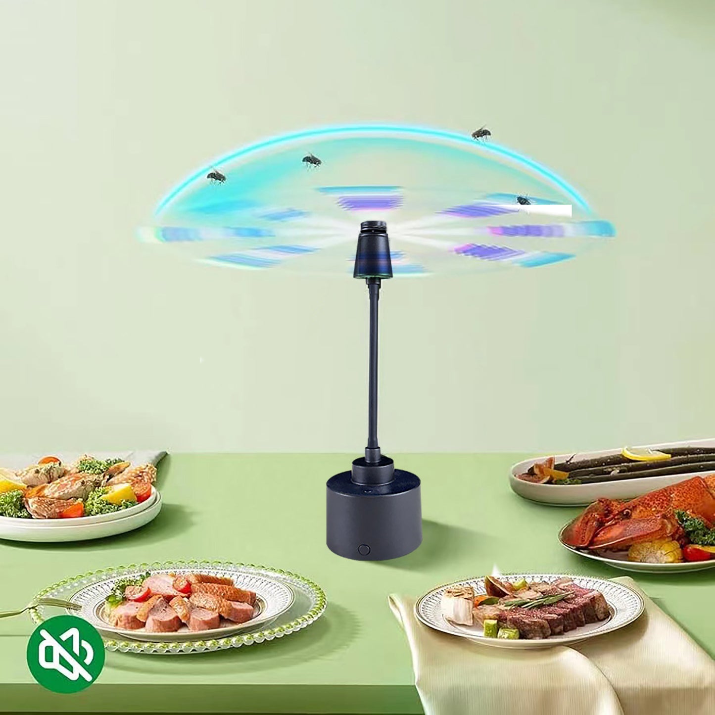 Chemical-free mosquito repellent device portable