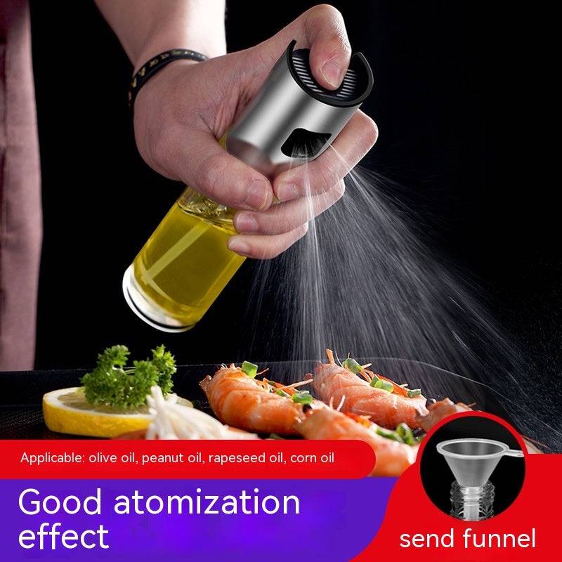 Sleek Glass Oil Spray Bottle | Precise Misting for Healthier Cooking - Cook Lux