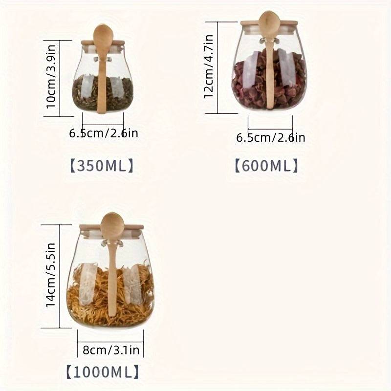 Dried fruit stored in airtight kitchen jar