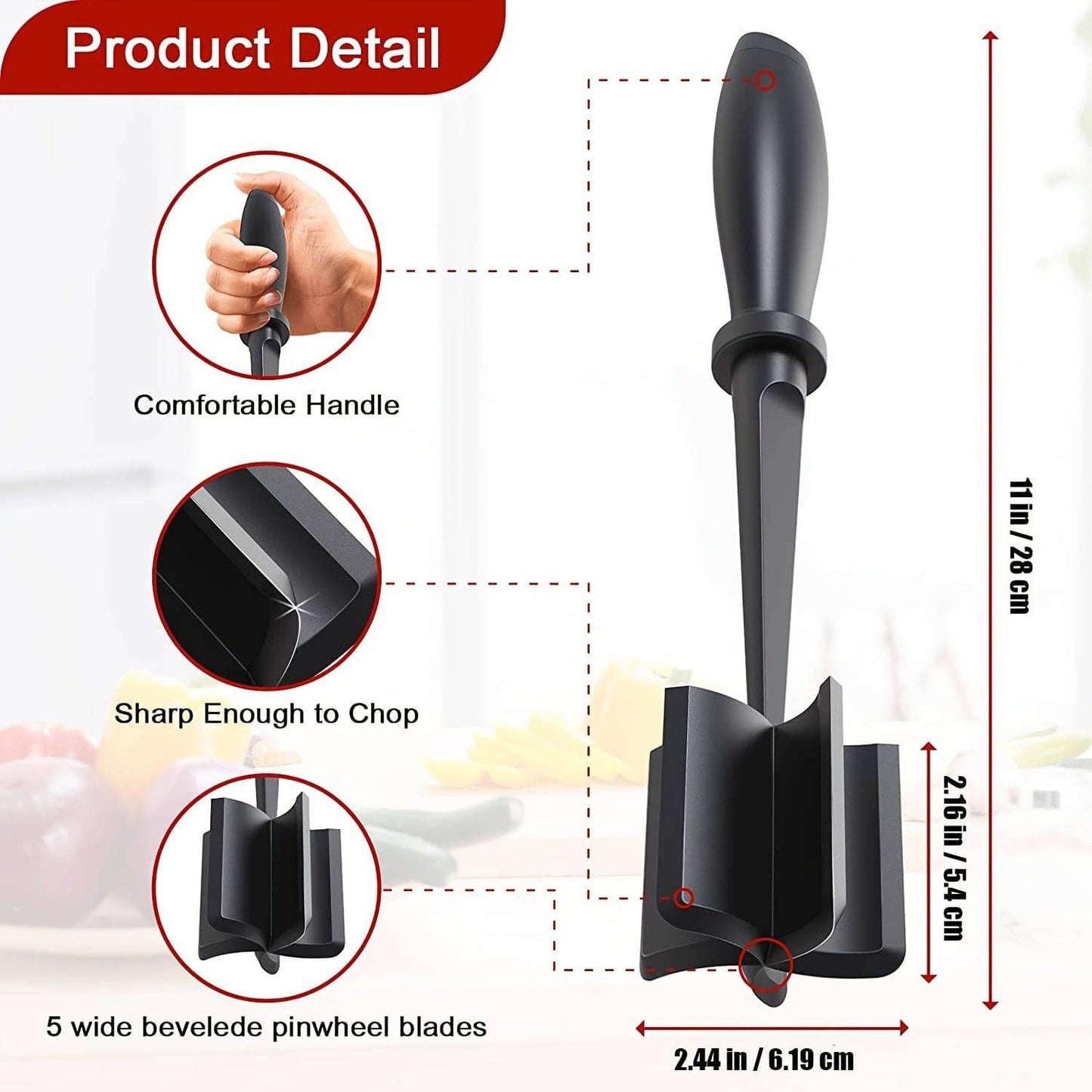 Heat-Resistant Meat Chopper and Shredder