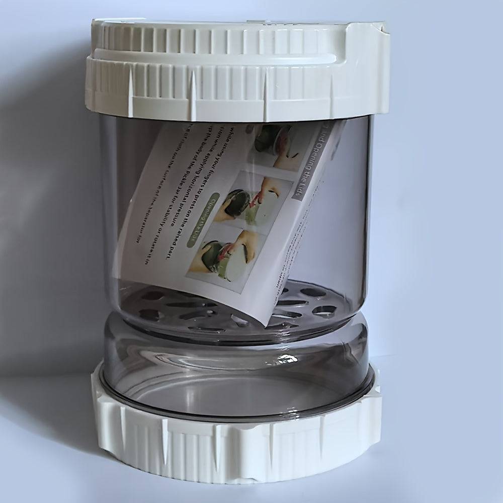 Sturdy ABS pickle jar with built-in lift-out strainer