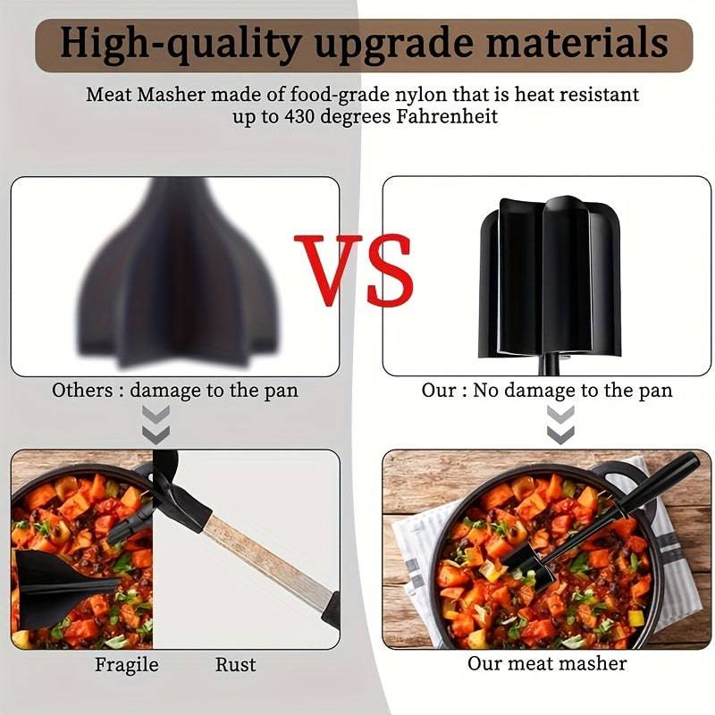 Durable Meat Shredder Tool with Non-Slip Grip