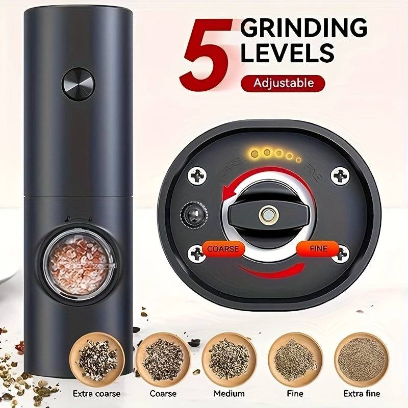 Enhance Your Culinary Creations with Our Premium Electric Salt and Pepper Grinder Set - Cook Lux
