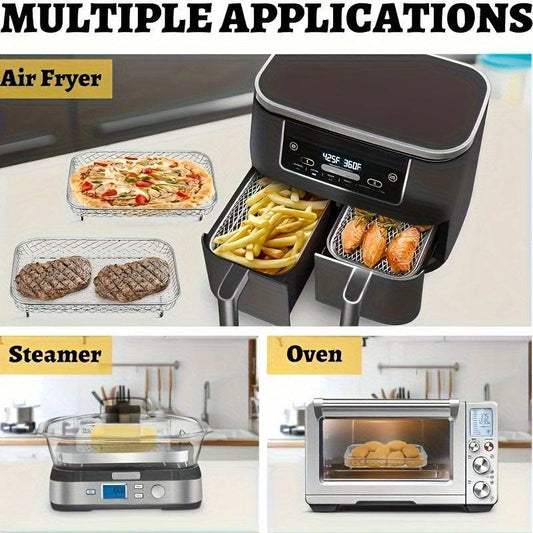 3pcs Air Fryer Accessory Set for Vegetables, Fruits, and BBQ Grilling