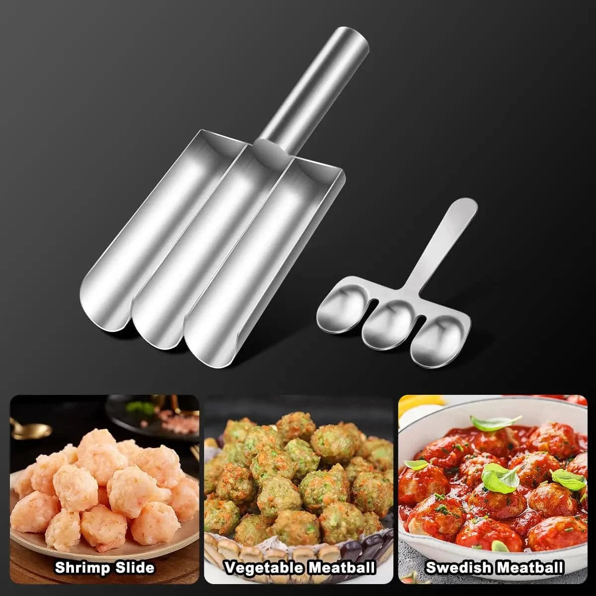 Easy-Release Non-Stick Meatball Maker Set: Perfect Meatballs Every Time - Cook Lux