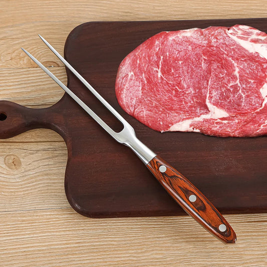 Heat-proof meat skewer grilling tool, showing heat resistance.