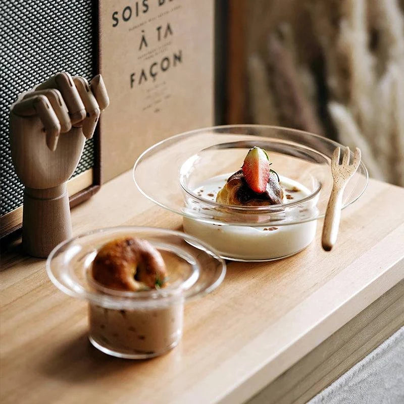 hand-blown glass dessert bowl UK - Cook Lux