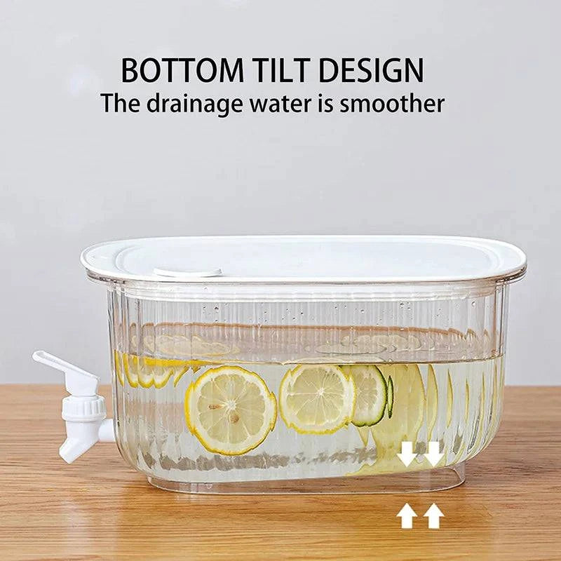 Durable PET cold water bottle dispenser for hydration