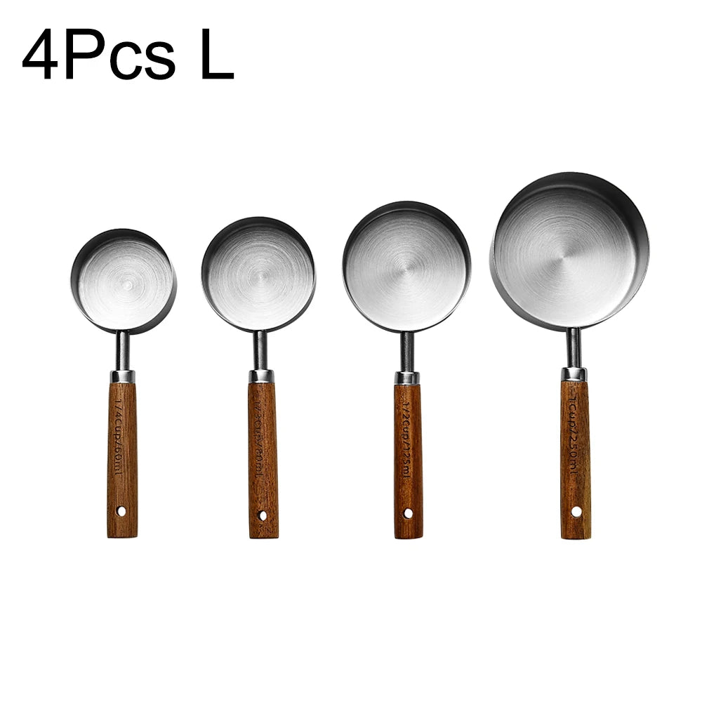 Chef grade gold measuring set, for baking and professional coffee.