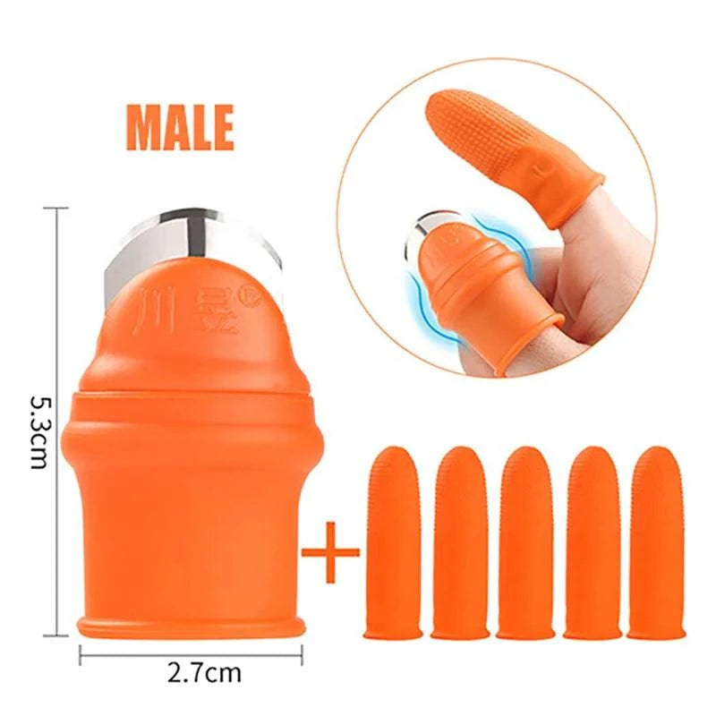 Eco-friendly silicone finger protector set for safe kitchen tasks and gardening.