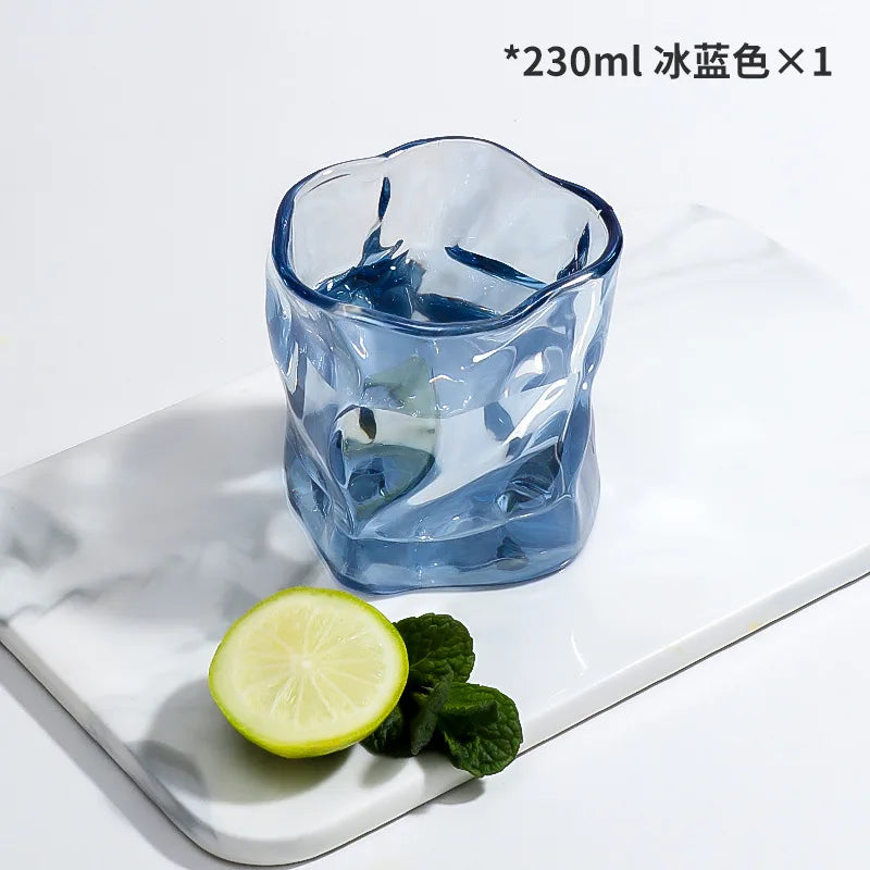 Solid colour handmade glass mug