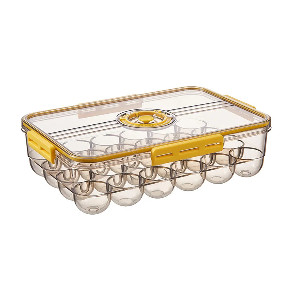 Grid Egg Storage Box Portable Egg Holder Container for Outdoor Camping Picnic Eggs Box Case Kitchen Organizer Case For Kitchen - Cook Lux