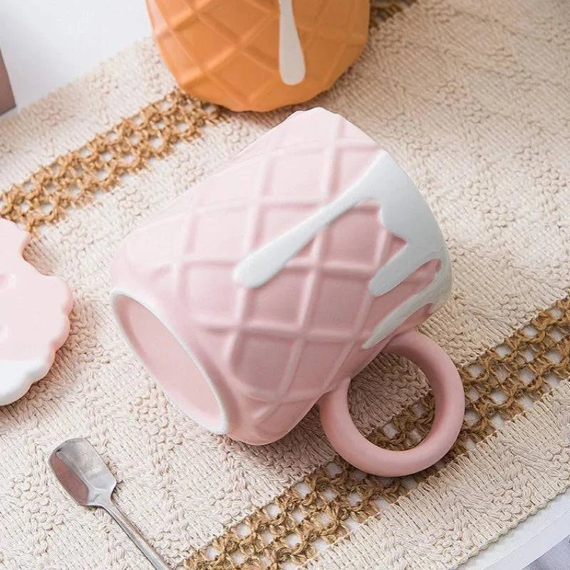 Indulge in Sweetness with Our Biscuit Pattern Coffee Mug - Cook Lux