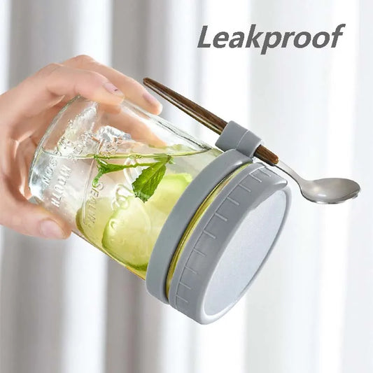 300ML Overnight Oats Cup with Spoon & Lid - Your Perfect Breakfast Companion - Cook Lux
