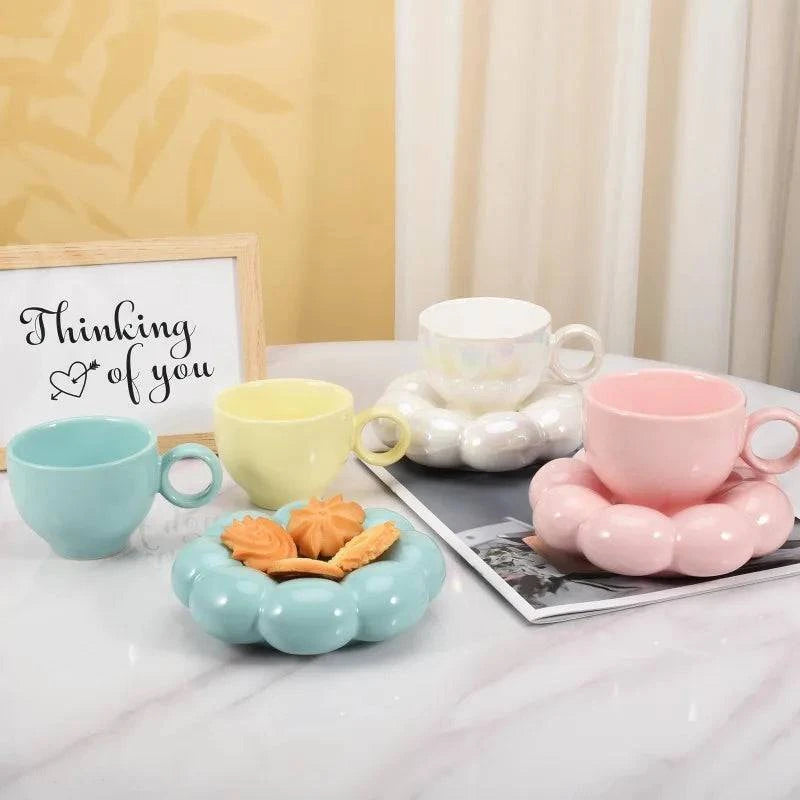 Indulge in Cloud Nine with Our Cloud Ceramic Mug Set - Cook Lux