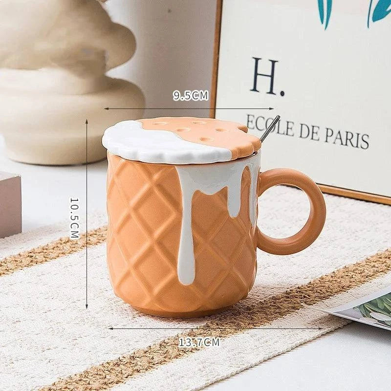 Indulge in Sweetness with Our Biscuit Pattern Coffee Mug - Cook Lux