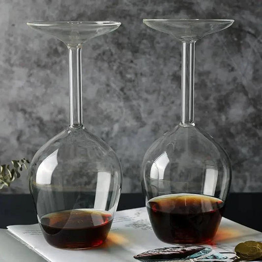 Upside Down Wine Glass - Unique and Stylish Cocktail Glass - Cook Lux