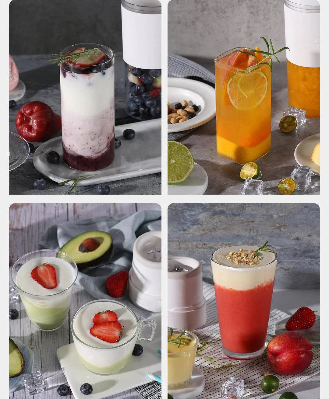 Mini Portable Juicing Blender - Compact, USB Rechargeable, and Powerful for Smoothies & Fresh Juice - Cook Lux
