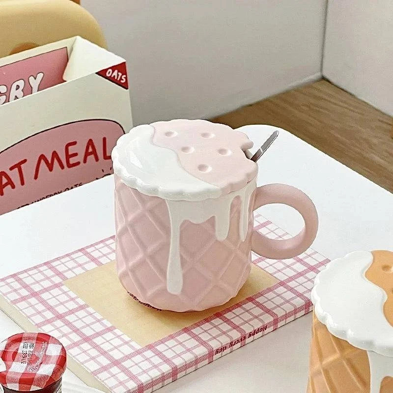 Indulge in Sweetness with Our Biscuit Pattern Coffee Mug - Cook Lux