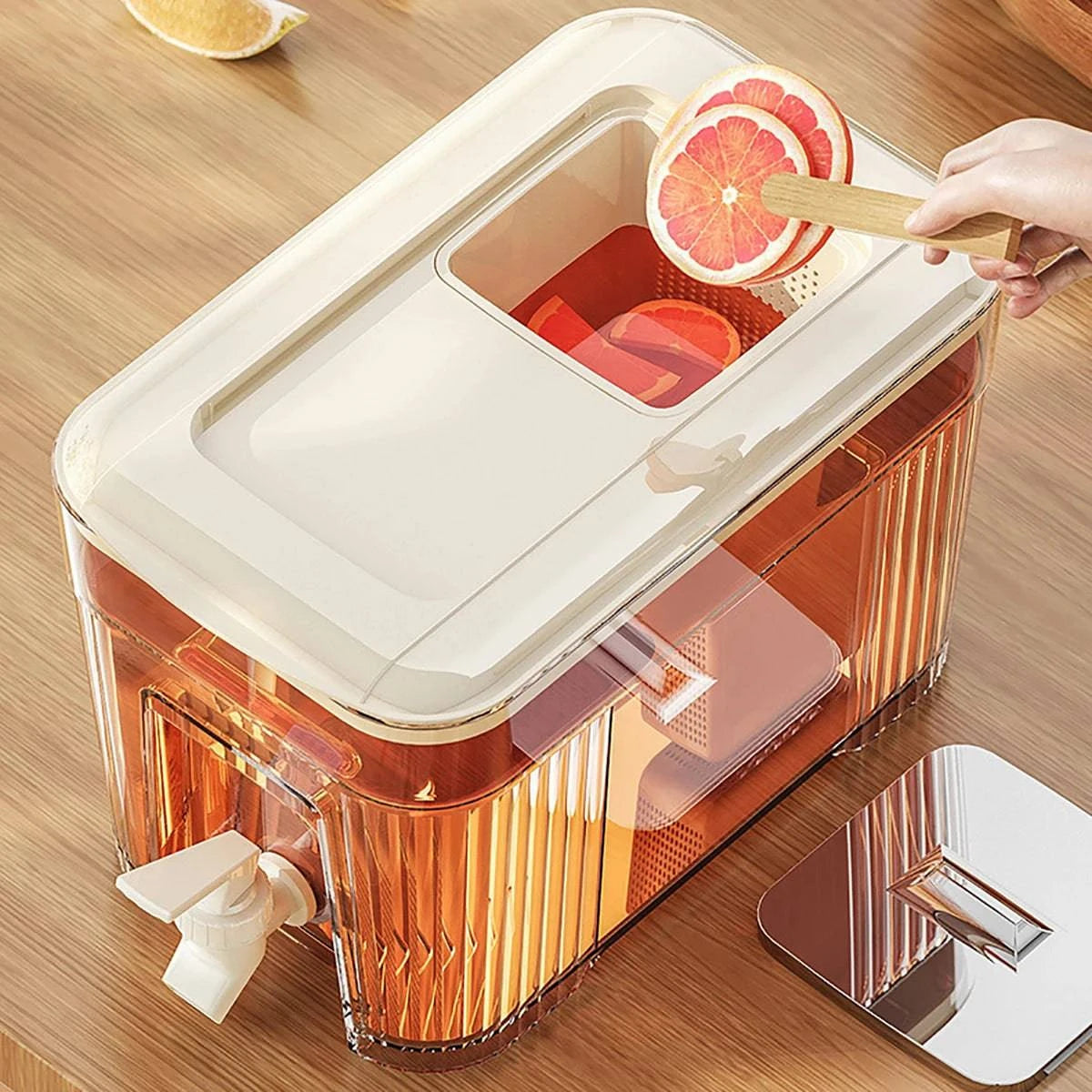 6L large-capacity refrigerator water jug for cold beverages