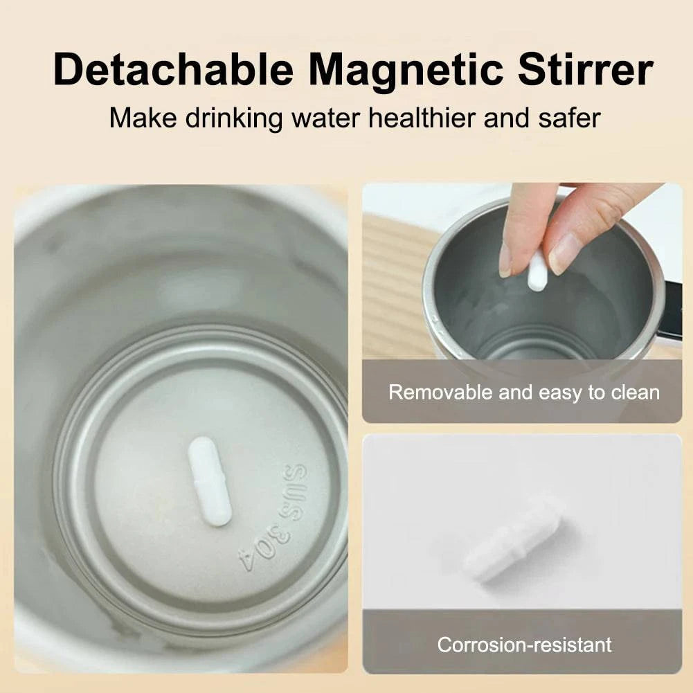 Magnetic Self-Stirring Coffee Cup - Effortless Mixing at Your Fingertips! - Cook Lux
