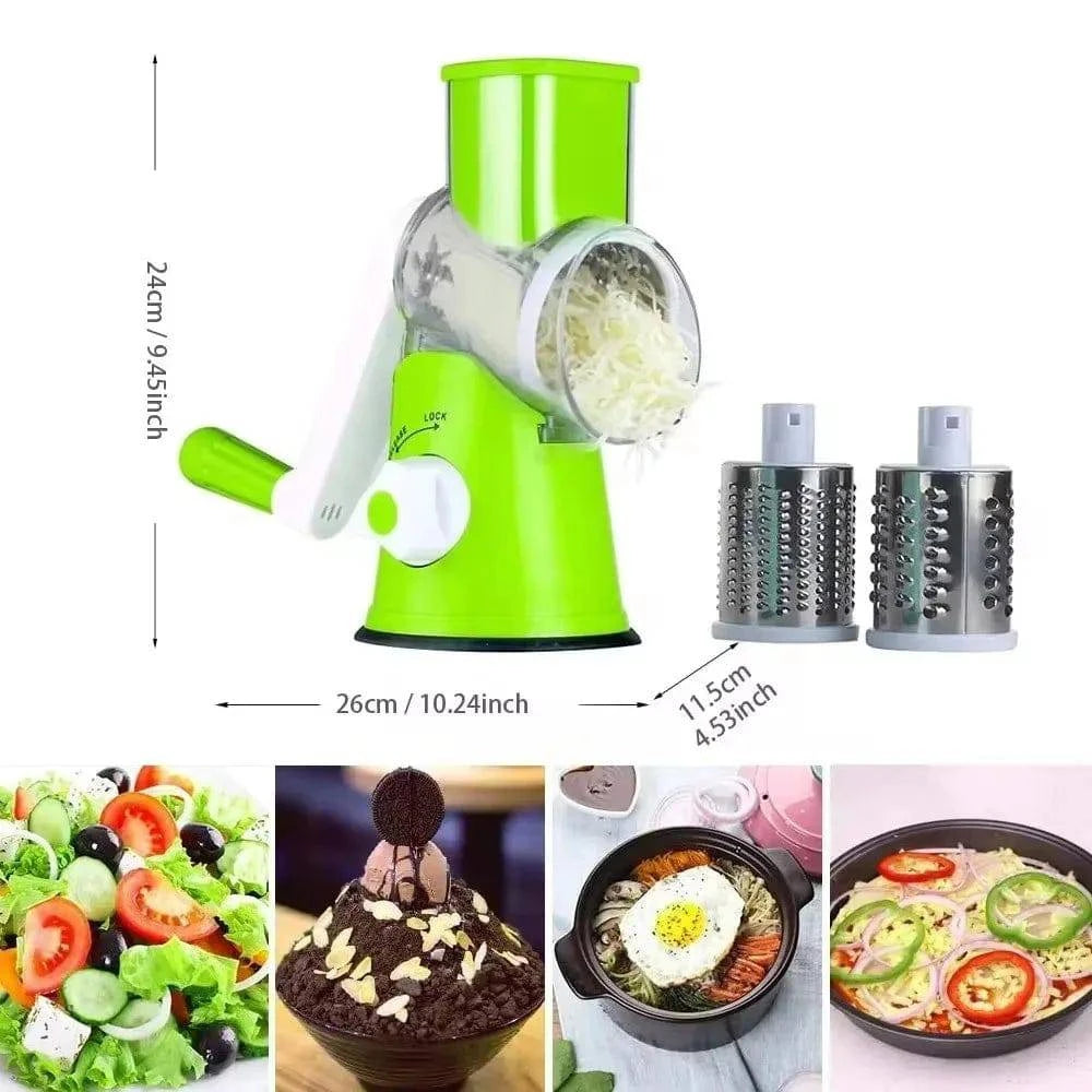 Manual Rotary Grater - Versatile Kitchen Tool - Cook Lux