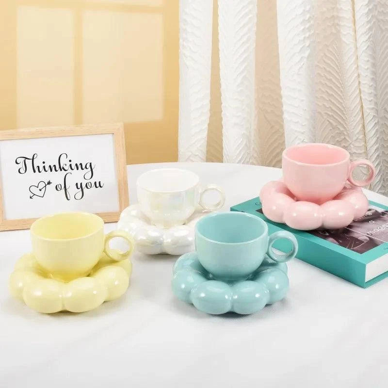 Indulge in Cloud Nine with Our Cloud Ceramic Mug Set - Cook Lux
