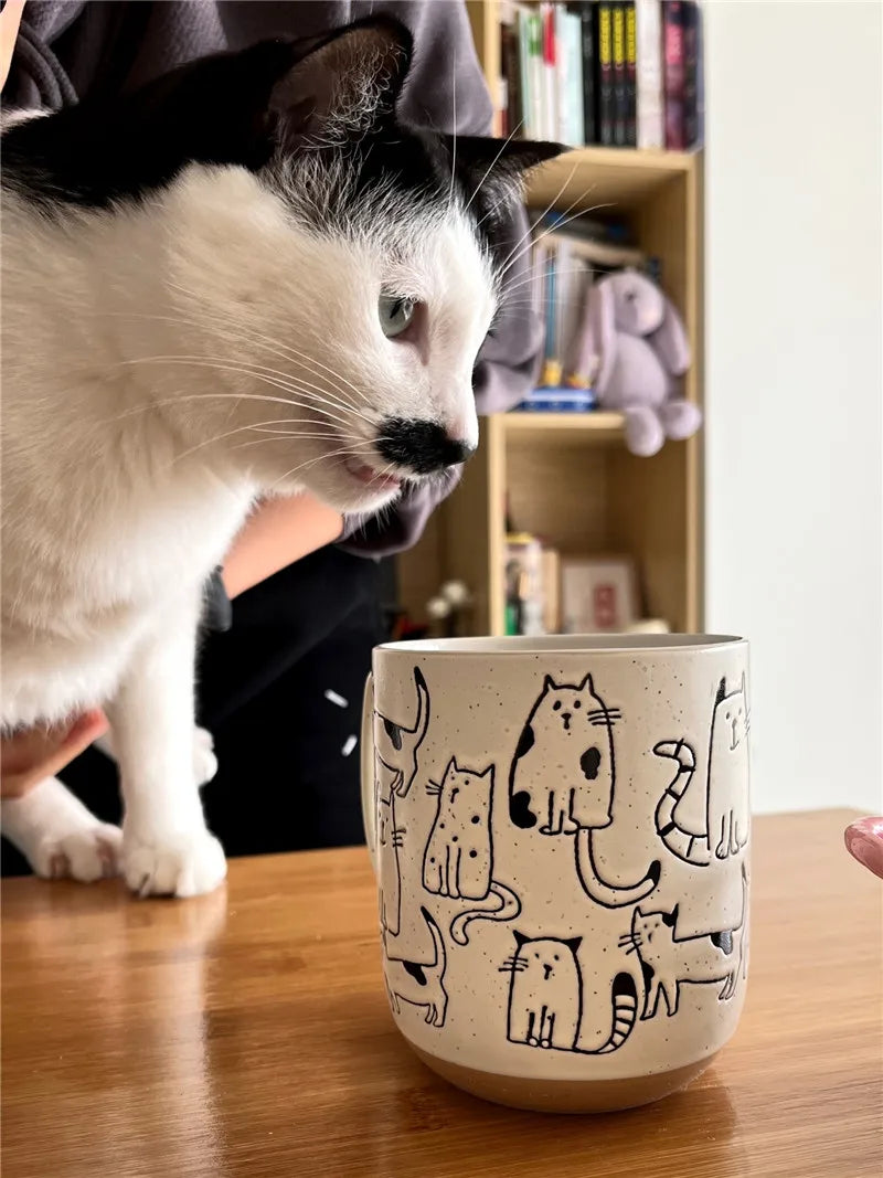 Elegant Ceramic Coffee Mug – Modern European Handgrip Design