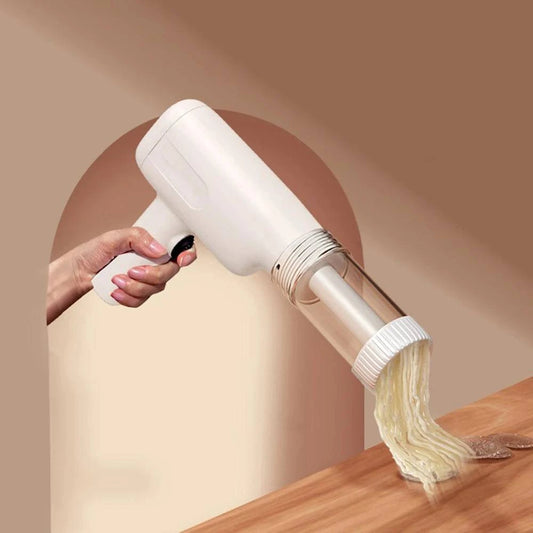 making spaghetti with cordless pasta tool