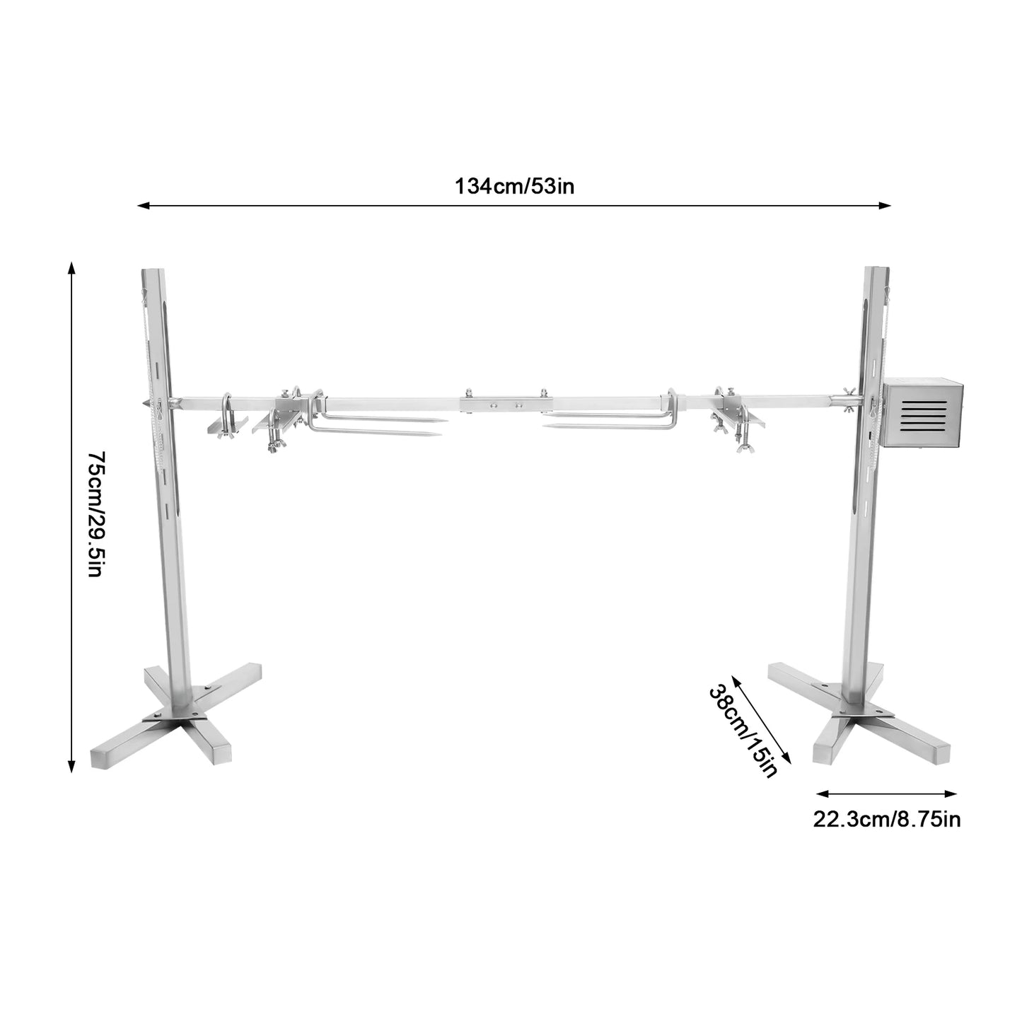 Buy large capacity electric rotisserie, outdoor setting