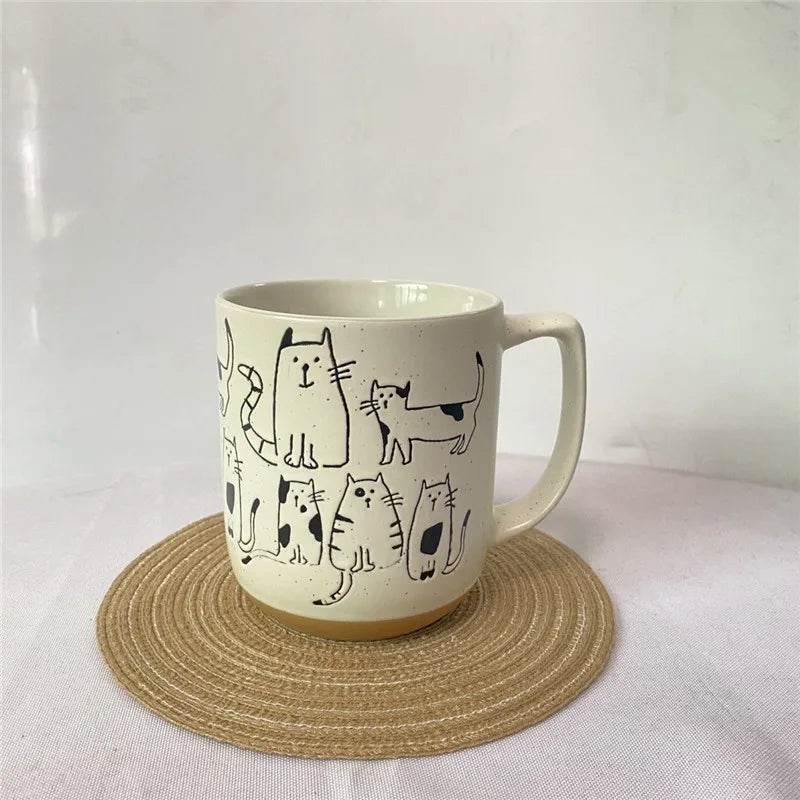Elegant Ceramic Coffee Mug – Modern European Handgrip Design