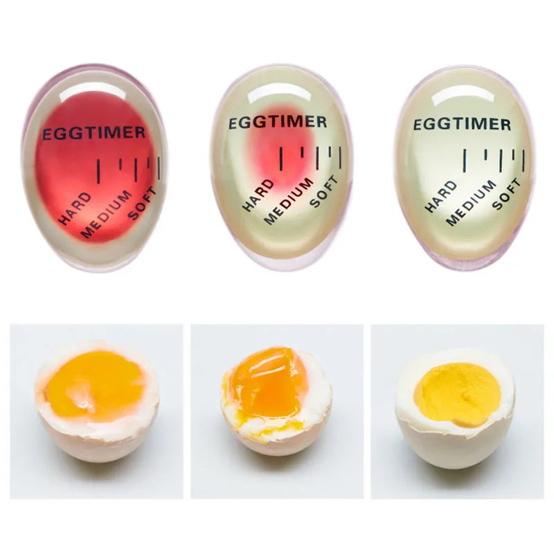 Resin boiled egg timer, colour changing indicator