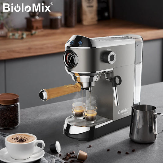 BioloMix 20 Bar Coffee Machine on kitchen counter