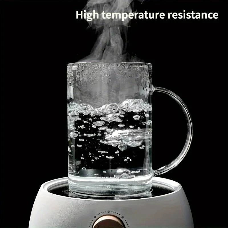 1L Large Glass Cup with Lid and Handle – Versatile Hydration Solution - Cook Lux