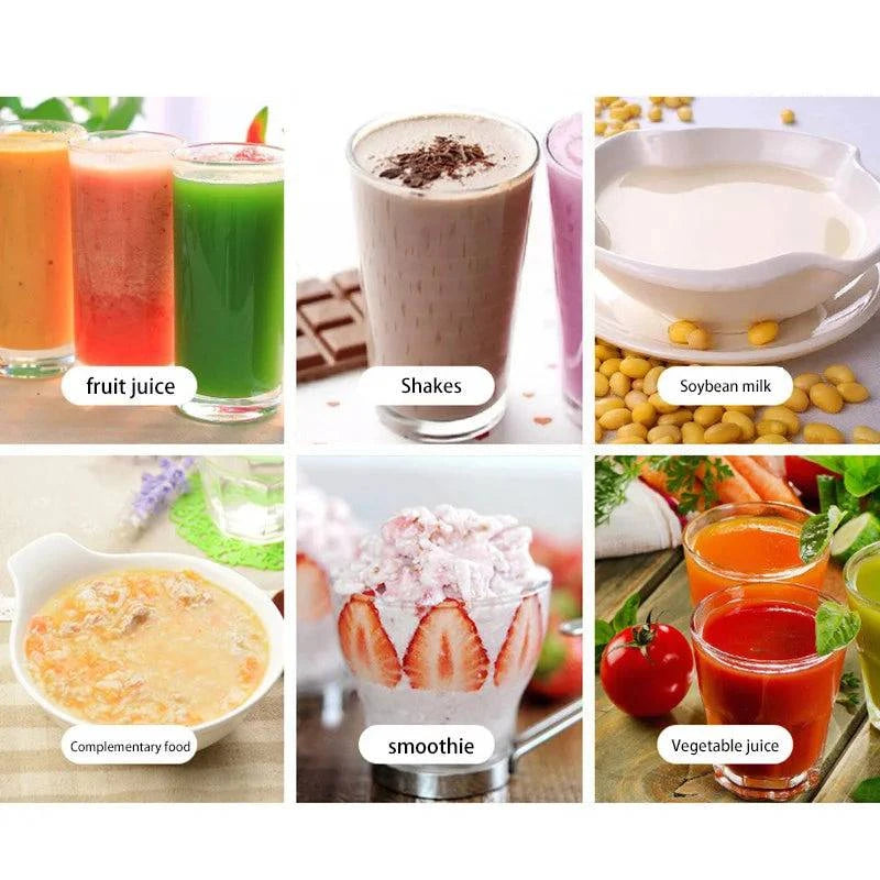 USB rechargeable blender for travel and office use