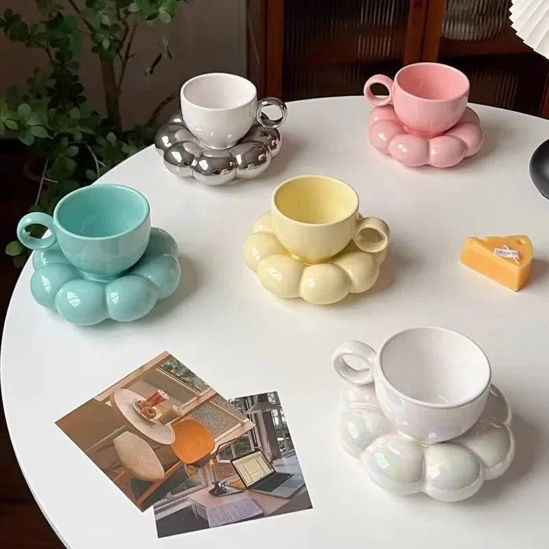 Indulge in Cloud Nine with Our Cloud Ceramic Mug Set - Cook Lux