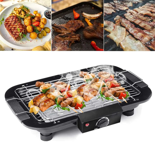 VickyHome 1500W smokeless electric BBQ grill, premium design