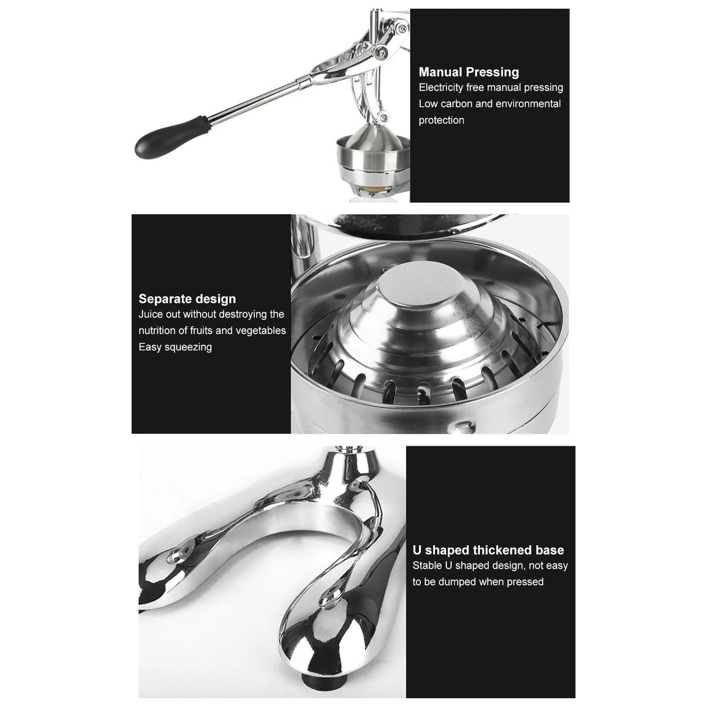 Non-electric stainless steel juicer UK