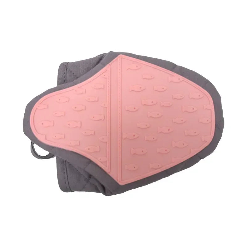Heat-Resistant Kitchen Anti-Scalding Silicone Glove Slip-Resistant & Durable
