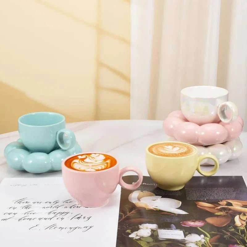 Indulge in Cloud Nine with Our Cloud Ceramic Mug Set - Cook Lux