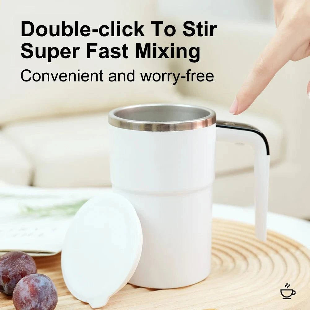 Magnetic Self-Stirring Coffee Cup - Effortless Mixing at Your Fingertips! - Cook Lux