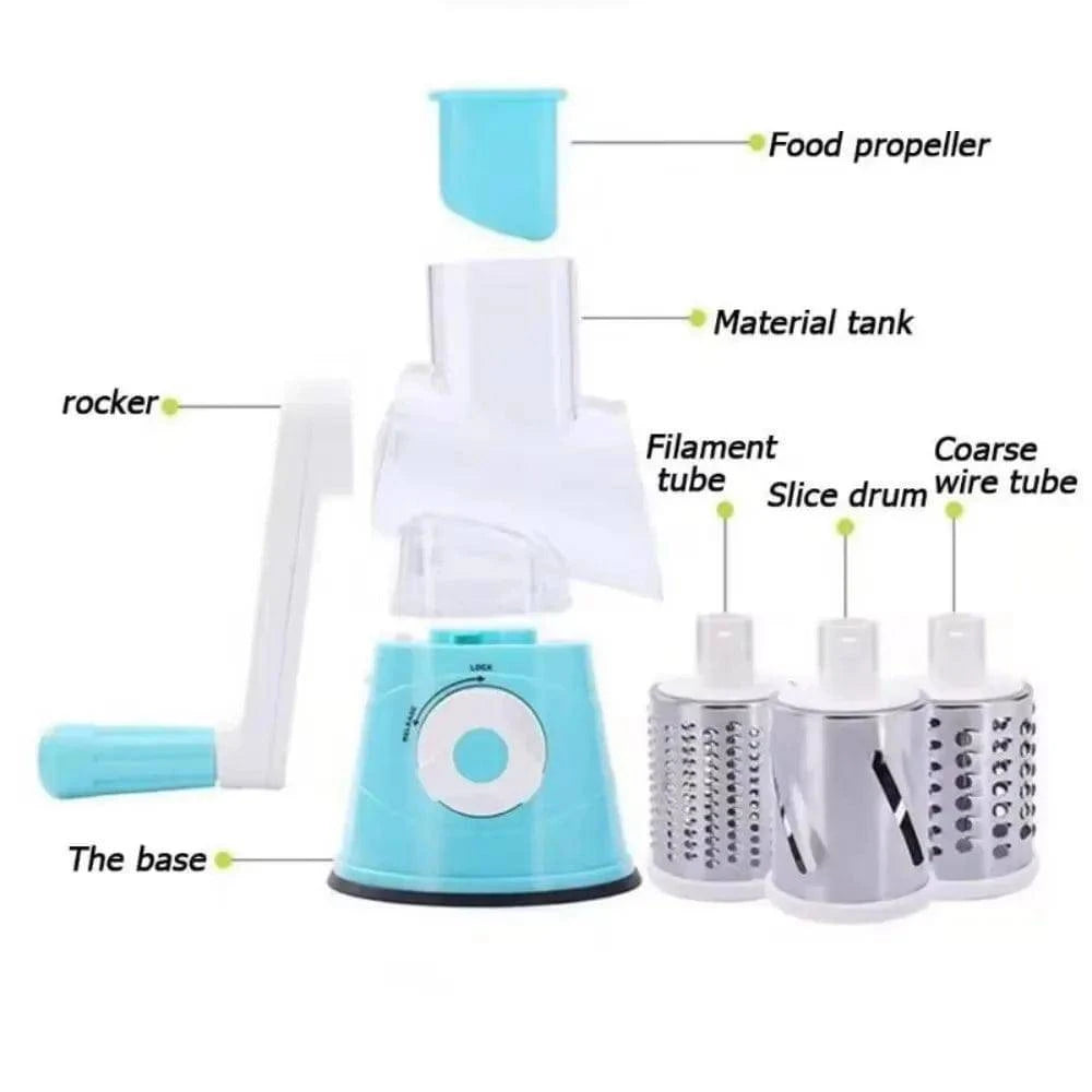 Manual Rotary Grater - Versatile Kitchen Tool - Cook Lux